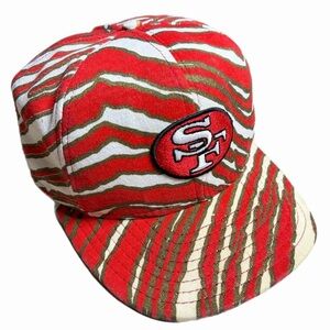Vintage 1990s San Fransisco 49ers Zubaz AOP Snapback Hat AJD